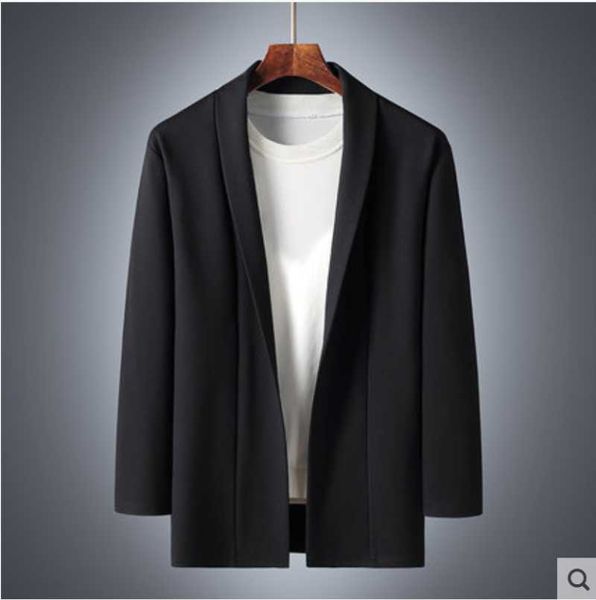 

men's jackets cardigan sweater loose large trendy hong kong style fat man fattening up autumn top, Black;brown