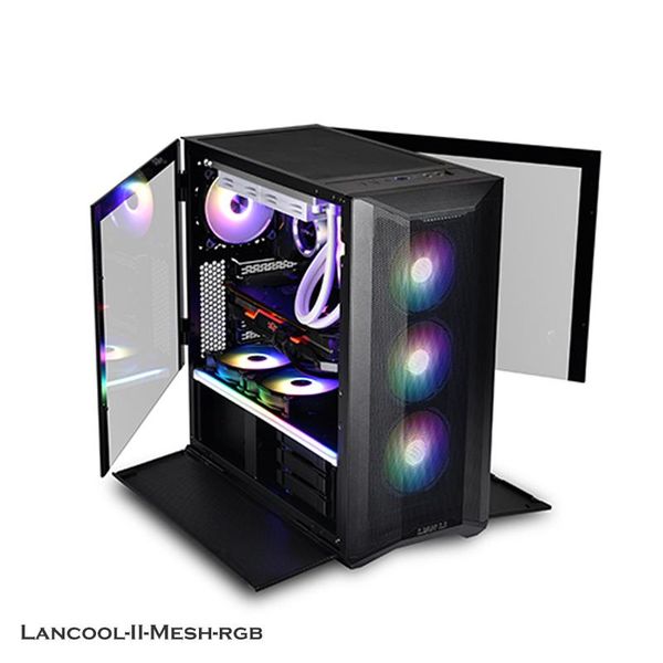 

lancool ii mesh rgb pc case with front panel suport e-atx(12x10.9 inches/atx(width 280mm/m-atx/tx mb,built-in 3 argb fan fans & coolings
