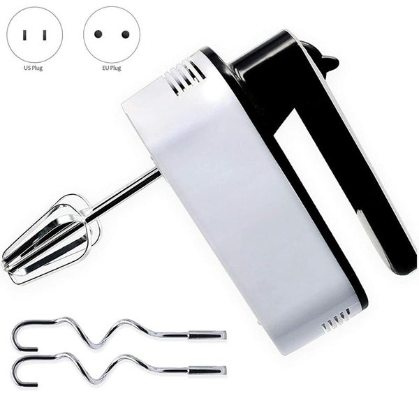 

blender haeger-hand mixer electric, 5-speed powerful turbo electric kitchen handheld with 4 stainless steel attachments