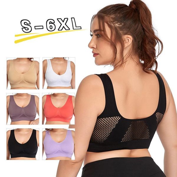 

yoga bra women plus size sports breathable sleep daily thickening for summer outfit