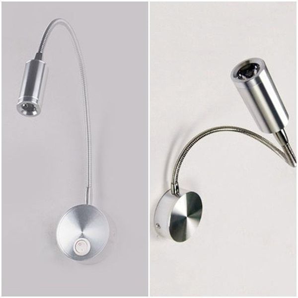 

hose wall lamp 3w flexible el bedside reading light modern fashion book lights