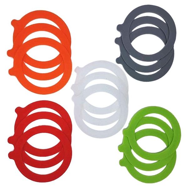 

kitchen storage & organization silicone gaskets airtight rubber seals rings leak-proof canning fitting for mason jar lids sealing ring