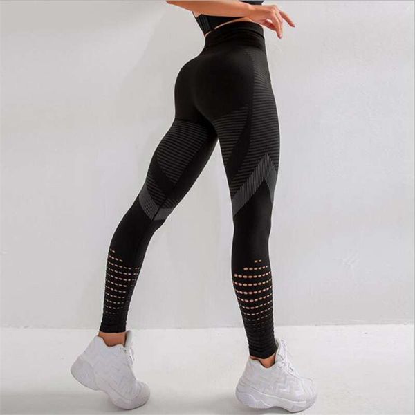 

chrleisure women legging fitness push up legging seamless high waist workout leggins mujer gym seamless legins women 210928, Black