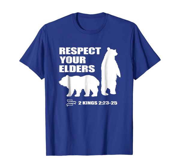 

respect your elders 2 kings funny t-shirt, White;black