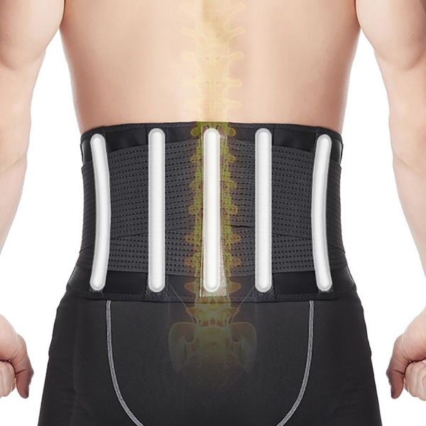 Supporto per la vita Cintura GOBYGO Allenatore per la schiena Palestra Sollevamento pesi Manubri Sport Protezione lombare Cintura per donna Uomo
