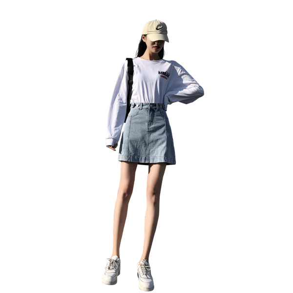 

fashion girl skirt summer cotton female denim women's shorts, White;black