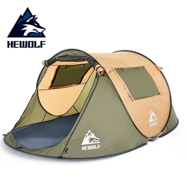 

hewolf camping tent fully automatic 4-5 people big one second open waterproof windproof family 280*200*120cm tents and shelters