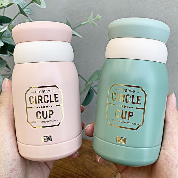 

water bottles korean net red ins eiffel stainless steel insulated cup couple mini portable simple for men and women