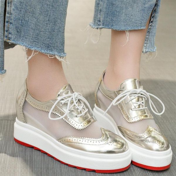 

boots women lace up genuine leather wedges high heel ankle female round toe fashion sneakers casual shoes summer walking, Black