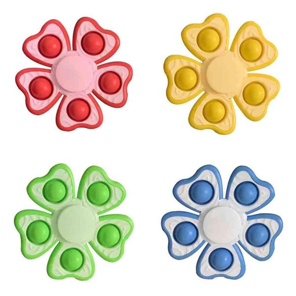 

flowers shape push bubble party toys squeeze finger fidget pioneer decompression toy plastic board simple stress relief ld61009
