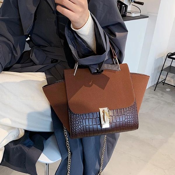 

evening bags vintage wing shape tote bag brand fashion matte pu leather women designer handbag chain shoulder messenger