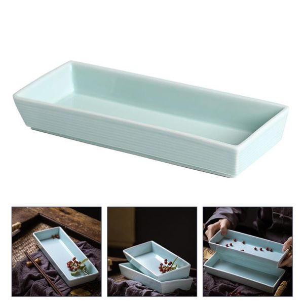 

ceramic tableware rectangular steak dish western plate snack tray dishes & plates