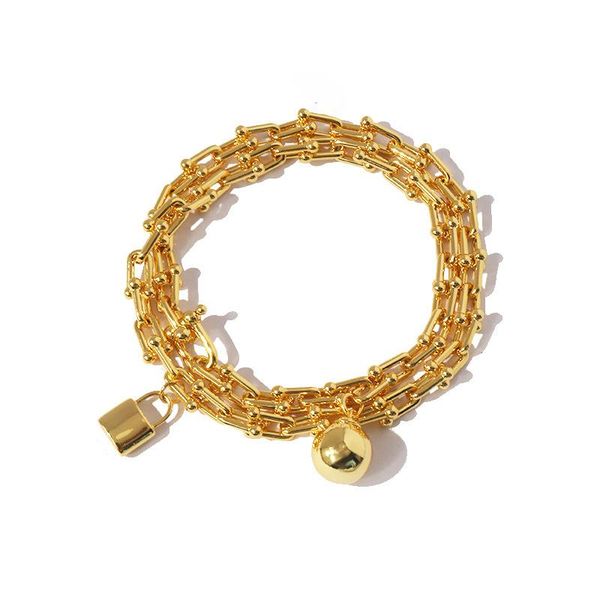 

bangle luxury2021 arrival lock and ball bracelet for women gift, Black