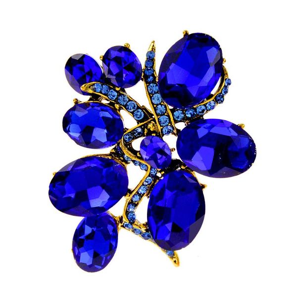 

pins, brooches cindy xiang arrival crystal flower for women winter sweater pin 2 colors available alloy material coat accessories, Gray