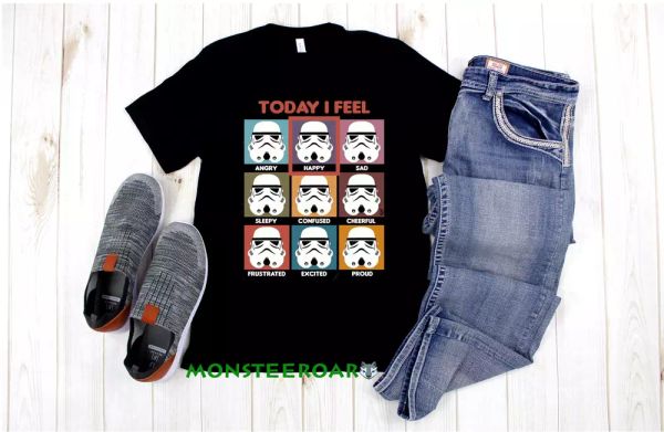 

feel happy emotion space wars galaxy alien funny black t-shirt, White;black