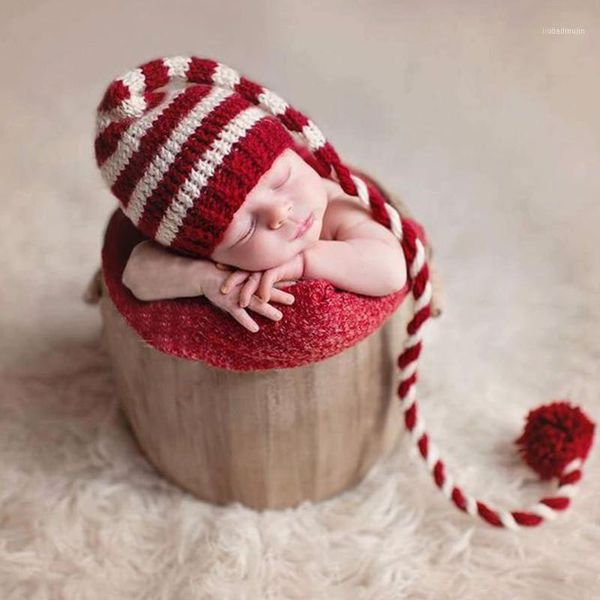 

caps & hats baby hat born pography props knitting long tails christmas crochet infant po shoot accessories1, Yellow