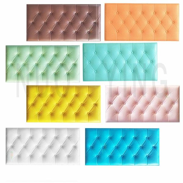 

wallpapers children's bedroom living room soft foam cushion self-adhesive tatami anti-collision wall mat 3d sticker wallpaper