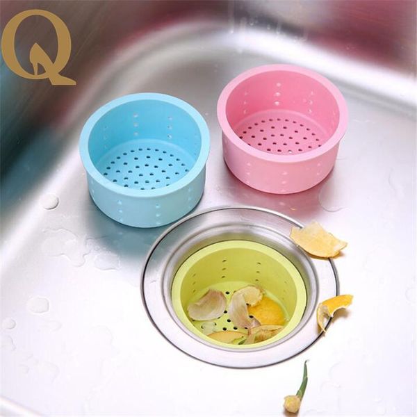

storage bottles & jars 2021 home furnishing tool kitchen drain floor garbage filtering anti blocking flip grade silicone cleaning basket