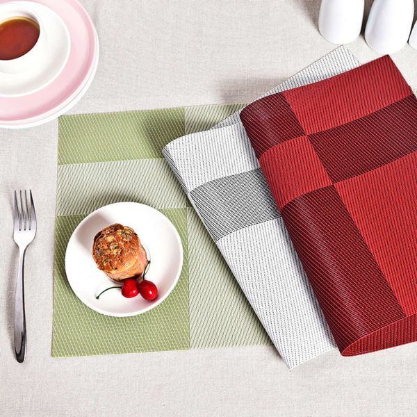 

pvc european style western food mat, tableware western table cup plate bowl heat insulation dish
