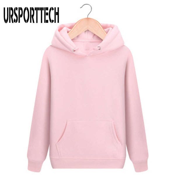

autumn pullover hoodie men's sports hooded sweatshirt custom men's casual pink fleece hoodie blank couple hoodies sweatshirts 2105, Black