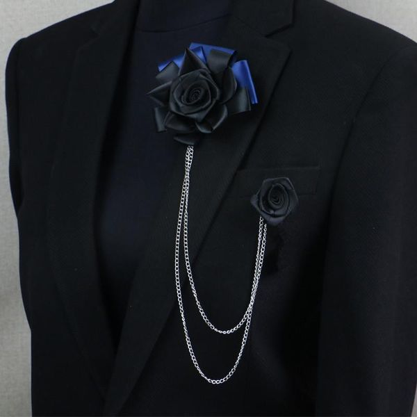 Pins, spille spilla di lusso pin boutonniere tuta decorazione banchetto Banchetto Banchetto Banchetto Accessori per gioielli da sposa uomo Corsage Boyfriend regalo vendita