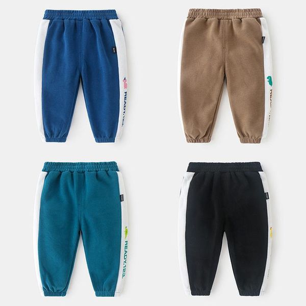 

trousers autumn baby boys pants cotton casual children long kids clothing harem elastic waist jogger pant soft, Blue