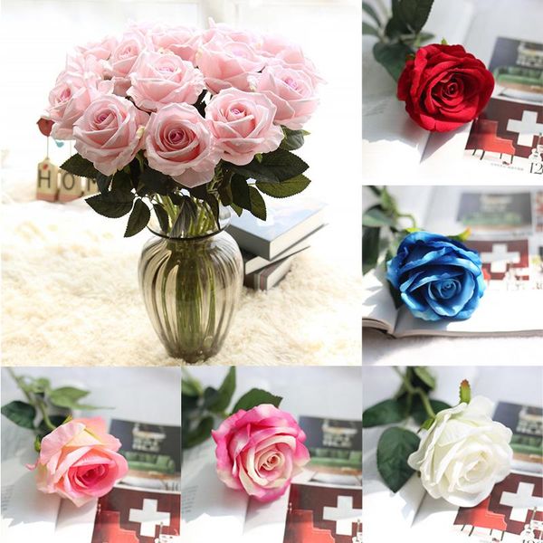 

decorative flowers & wreaths rose silk bouquet peony artificial bride wedding home decoration fake for diy garden christmas decor