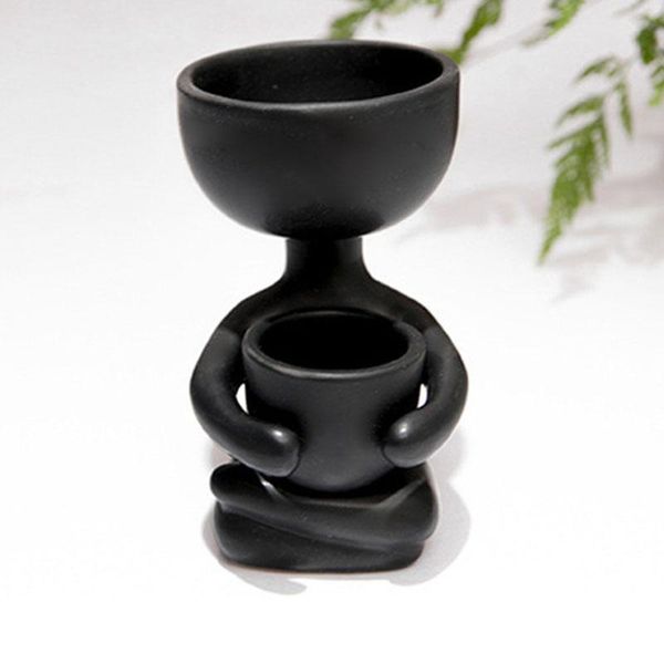 

ceramic flowerpots, humanoid creatures, creative crafts, ornaments, personalized gifts, nordic small vases, home accessories vases