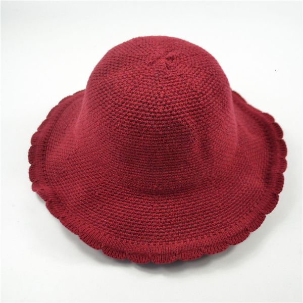 

wool warm fisherman's basin versatile ms. han knitting wool hat autumn and winter