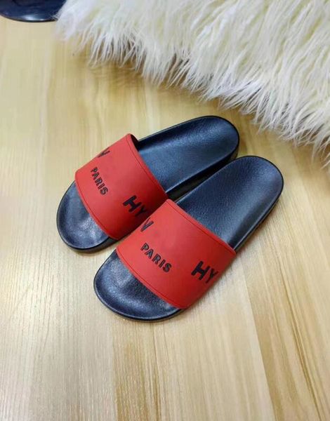 

sandals fashion men women flats casual beach slippers shoes flip-flops letters comfortable sandal g21544, Black