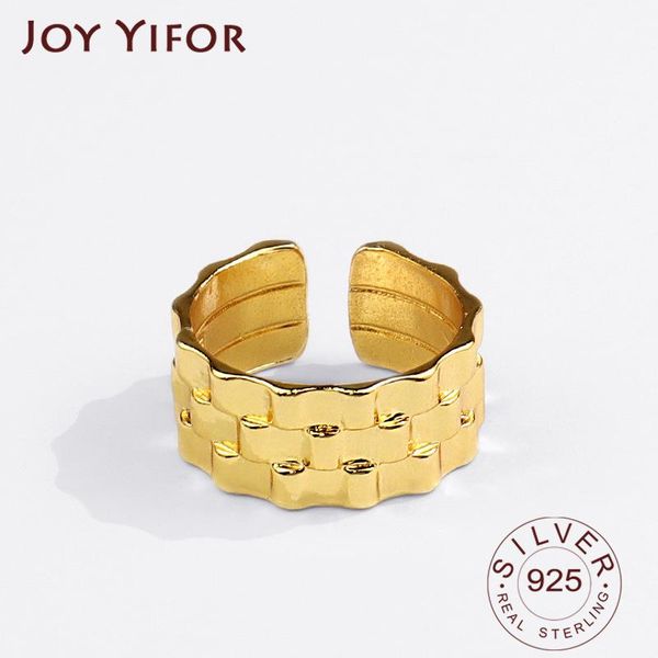 

sterling silver rings for women wide square gold color vintage wedding trendy jewelry large adjustable antique anillos cluster, Golden;silver