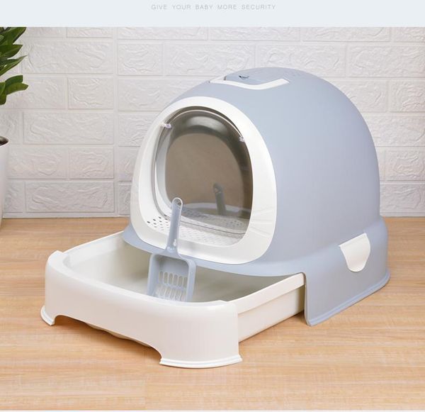 

other cat supplies tray large litter box furniture toilet pet enclosed splash prevention drawer deodorant kitty wc gato product ee50mc
