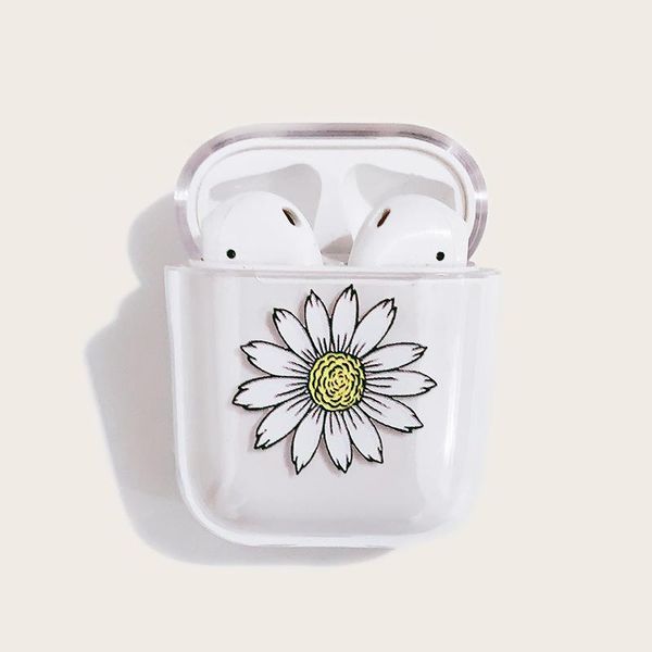 

cell phone repairing tools painted white small flowers wireless earphone shell for 2 transparent pc hard