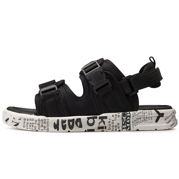 

summer roman slippers mens women trend leisure sports shoes non-slip sandals soft soled beach shoe trainer sneakers eur 38-44, Black