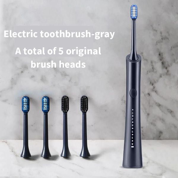 

smart electric toothbrush ultrasonic home vibrating soft bristled rinsing device rechargeable tool