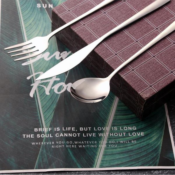 

stainless steel cutlery, steak korean spoon, el gifts dinnerware sets