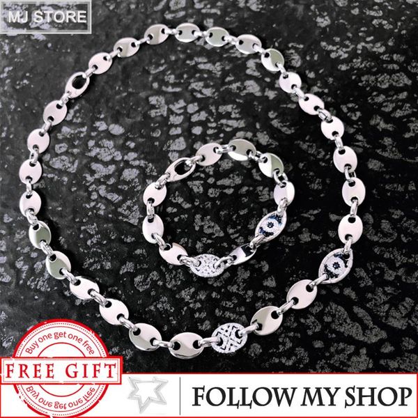 

chains the 925 sterling silver buckle necklace for women gift evil eye sailor ring piece zircon pendant jewelry monaco