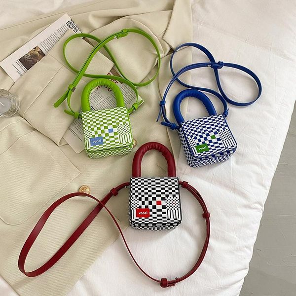 

evening bags brand lipstick bag plaid shoulder for women handbag luxury designer purses crossbody cute headphone hand
