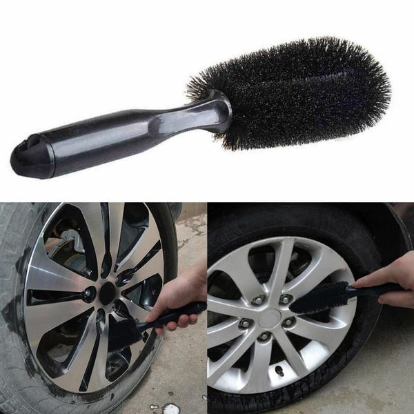 

car sponge 1pc vehicle wheel tire rim scrub brush washing hub handle cleaning tool cleaner for truck motorcycle bike