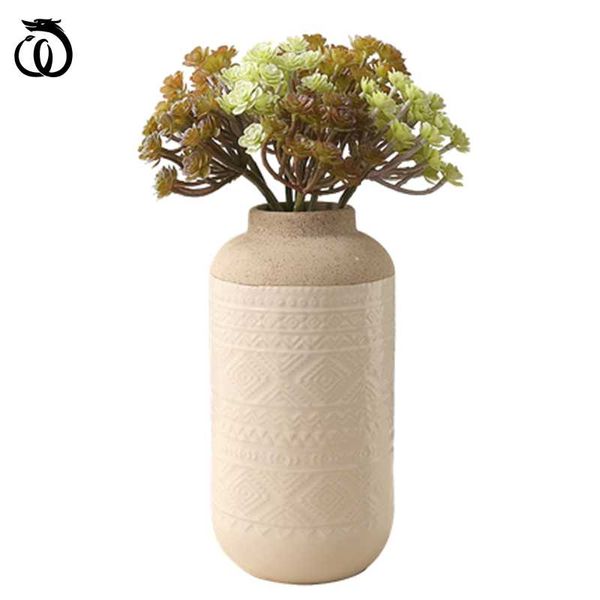 

long nordic nostalgic retro vase creative dried flowers flower arrangement modern simple living room home decor a2941 vases