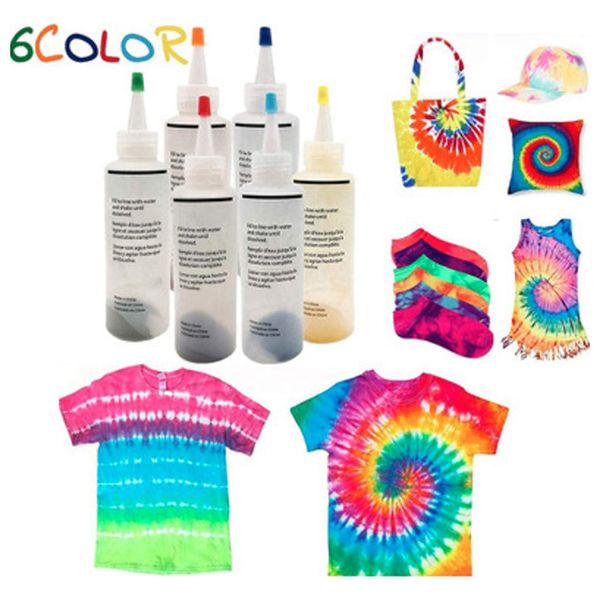 

dye kit diy t-shirt graffiti fabric textile paint colorful clothing dyeing set