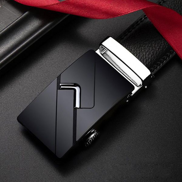

belts automatic buckle genuine leather belt men's black cow for men business male designer wholesale, Black;brown