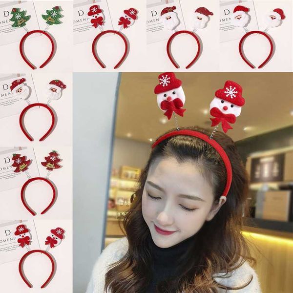 

hair accessories girls party cartoon christmas headband santa claus tree hoop hairband
