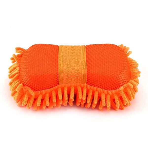 

car sponge orange cleaning squares care chenille coral gloves