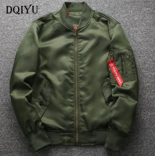 

spring autumn flight jacket fashion mens thin coat fat male bomber army green 6xl fpxn, Black;brown