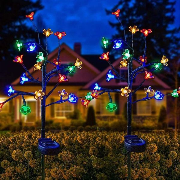 

solar lamps garden lights outdoor decorative led powered flower landscape light lampy solarne luz