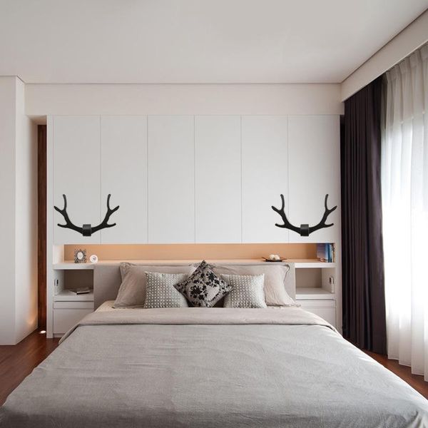 

modern deer antlers wall lamp bed bedroom nordic minimalist living room creative decorative aisle led head
