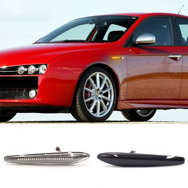 

2pcs led dynamic side marker lights arrow turn signal blinker lamps for alfa romeo 159 sportwagon boera spider typ 939