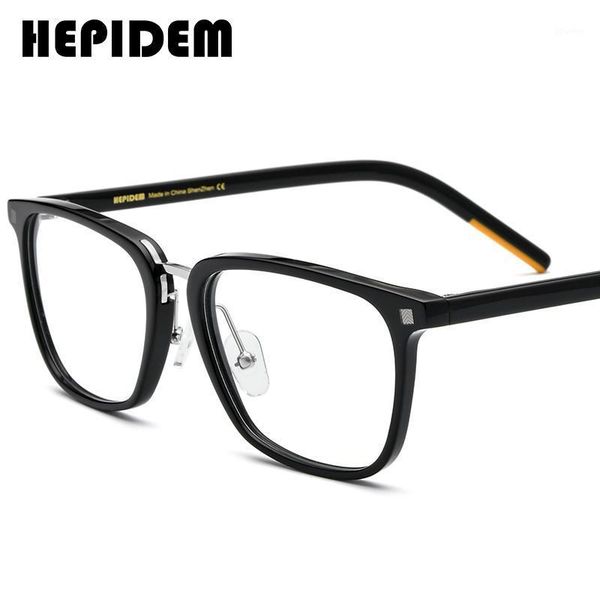 

acetate optical eyeglasses frame men 2021 square myopia glasses women nerd prescription spectacles eyewear 5175 fashion sunglasses frames1, Black
