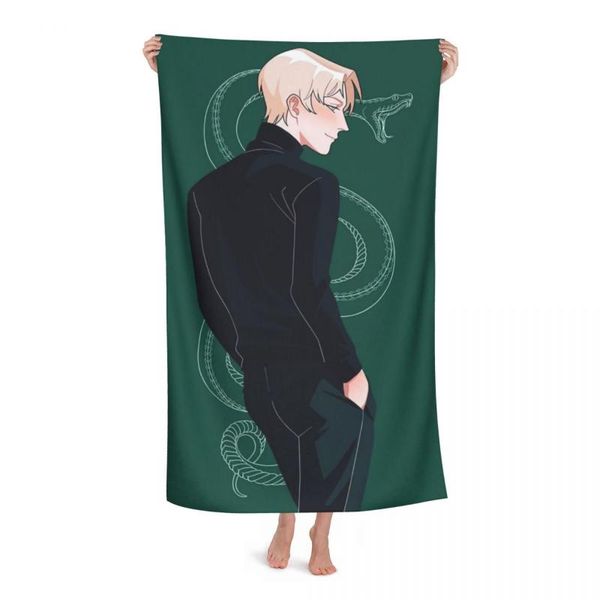 

towel draco malfoy poster bath rectangular absorbent beach shower dry gift